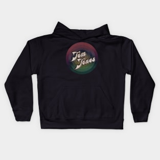 retro vintage circle Tom Jones Kids Hoodie